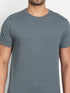 Men's Crew Neck STRUCTURED Tee Steel Grey